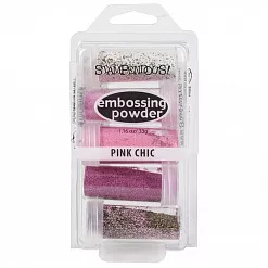 Набор пудры для эмбоссинга "Pink chic", 5 цветов (Stampendous) Набор пудры для эмбоссинга "Pink chic", 5 цветов (Stampendous)