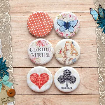 Набор фишек "Алиса в сказке. Съешь меня" (ScrapMania)