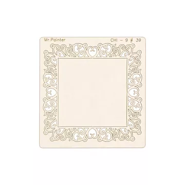 Украшение из чипборда "Ажурная рамка 2" (Mr.Painter)