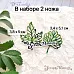 Нож "Листья леса. Кустарник", 3,8х5 см (ScrapMania)