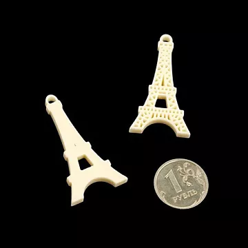 Акриловое украшение "Эйфелева башня", цвет сливочный (Magic Hobby)