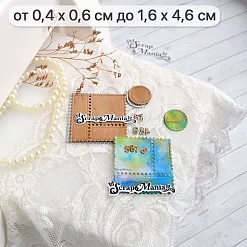 Нож "Марки коллекционные. Салфетка. 45678", 1,6х4,6 см (ScrapMania)