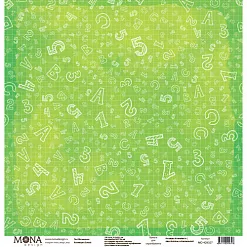 Набор бумаги 30х30 см "School", 12 листов (MonaDesign)