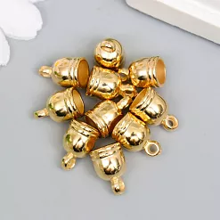 Набор колпачков для кисточек "Золотые", диаметр 8 мм Набор колпачков для кисточек "Золотые", диаметр 8 мм