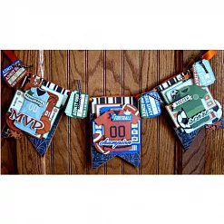 Набор бумаги 15х15 см "Game on!", 36 листов (BoBunny)