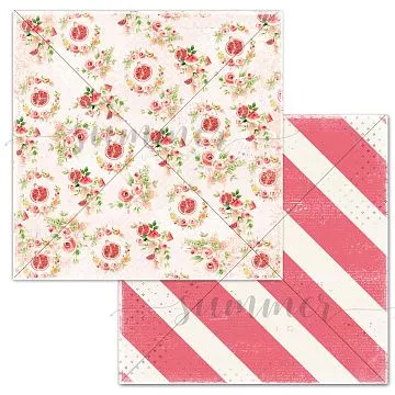 Бумага 30х30 см "Вкус лета. Фруктовое настроение" (Summer Studio)