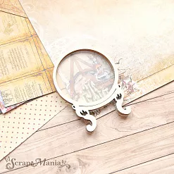 Чипборд "Волшебник. Шейкер. Шар предсказаний. Маленький" (ScrapMania)