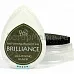 Подушечка чернильная пигментная "капля" Brilliance, размер 32х50мм, цвет черный золотистый
