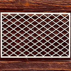 Украшение из чипборда "Сетка из ромбов" (AL) Украшение из чипборда "Сетка из ромбов" (AL)