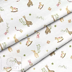 Отрез ткани 79х50 см "Детский мир" (Cotton)