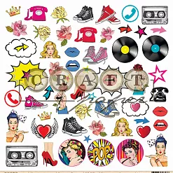 Бумага "Поп-арт. Картинки" (CraftPaper) Бумага "Поп-арт. Картинки" (CraftPaper)