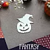 Украшение из чипборда "Тыква в шляпе 874" (Fantasy)