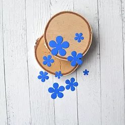 Набор вырубок "Лепестки", цвет синий (ScrapMania)