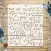 Трафарет 15х18 см "Школьный вальс. Формулы" (ScrapMania)