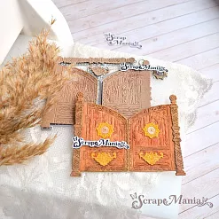 Нож "Русские сказки. Деревянные ворота", 4,8х7,8 см (ScrapMania)