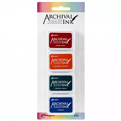 Набор штемпельных подушечек мини Archival Ink kit 1 (Ranger)