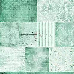 Набор бумаги 30х30 см "Mint mood", 6 листов (CraftO'clock)