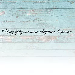 Штамп "Из грез можно сварить варенье", 8,5х0,5 см (Креатив)