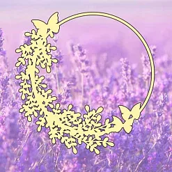 Украшение из чипборда "Вереск 3" (Muscari)