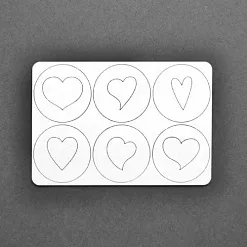 Набор украшений из чипборда "Сердечки 3" (AL)