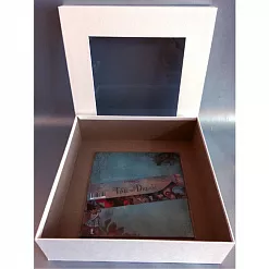 Коробка для альбома 25х25 см с окошком