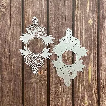 Нож "Рамка. Змея", 7,5х12,3 (Scrapman)