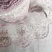 Кружево "Двуцветное. Айвори с сиреневым" ширина 11 см, длина 1 м (Pty Турция)