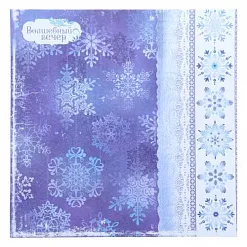 Бумага 14,5х14,5 см "Гжель. Волшебный вечер" (АртУзор)