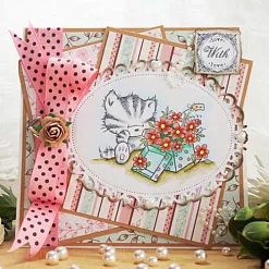 Набор бумаги 15х15 см "Vintage rose", 36 листов (Wild Rose Studio)