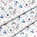 Отрез ткани 79х50 см "Космонавты" (Cotton)