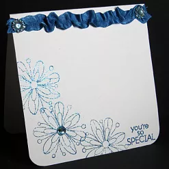 Пудра для эмбоссинга с глиттером ZING "Blue. Синий" (American Crafts)