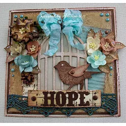 Форма для вырубки "Птичка в клетке" (Sizzix)