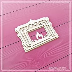 Чипборд 3D "Камин", 4х3,2 см (СкрапМагия)