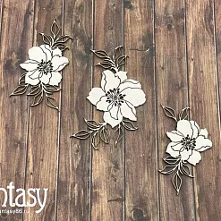 Чипборд "Дверь в лето. Набор мини шиповников 2876", 5,4х7 см (Fantasy)