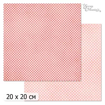 20х20 Бумага "Фономикс. Клетка. Дизайн 8" (ScrapMania)