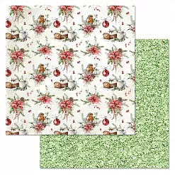 Набор бумаги 30,5х30,5 см "Новогодние традиции", 12 листов (ScrapMania) Набор бумаги 30,5х30,5 см "Новогодние традиции", 12 листов (ScrapMania)