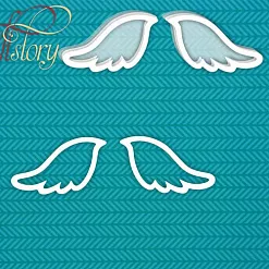 Набор украшений из чипборда "Шейкер. Крылья маленькие" (CraftStory)