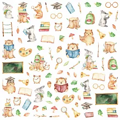Бумага "Первоклашка. Картинки" (ScrapMania)