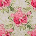Отрез ткани 48х50 см "Великолепный розарий. Букеты на фоне с зелеными завитками" (Артмикс)