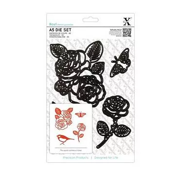 Набор ножей для вырубки "Роза, птичка, бабочка" (DoCrafts)