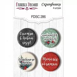 Набор фишек "The spirit of Christmas. Надписи" (Фабрика Декору)