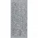 Контурные наклейки "Уголки", лист 10x24,5 см, цвет серебро (JEJE)