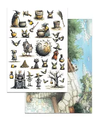 Набор бумаги А4 "Лукоморье", 8 листов (ScrapMania) Набор бумаги А4 "Лукоморье", 8 листов (ScrapMania)