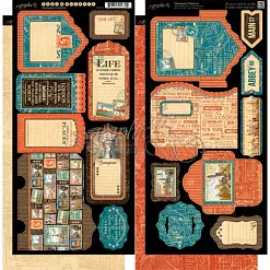 Набор высечек 15х30 см "City scape. Городские пейзажи" (Graphic 45) Набор высечек 15х30 см "City scape. Городские пейзажи" (Graphic 45)