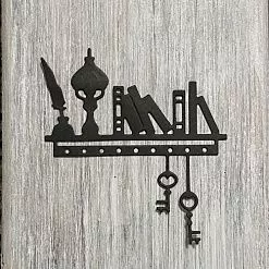 Нож "Полочка с книгами 2", см (ArtScrap) Нож "Полочка с книгами 2", см (ArtScrap)