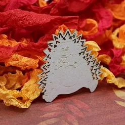 Украшение из чипборда "Ежик 314" (Fantasy)