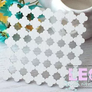 Украшение из чипборда "Фон. Марокканская плитка" (LeoMammy)