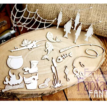 Чипборд "Рыбак", 9х7,5 см (Fantasy)