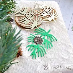 Нож "Ветка кедра с шишкой", 4,8х7 см (ScrapMania) Нож "Ветка кедра с шишкой", 4,8х7 см (ScrapMania)