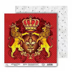 Бумага 29,5х29,5 см "Королевский шик. Герб" (АртУзор)